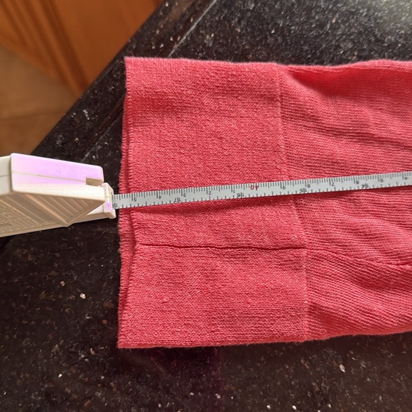 Eileen fisher quarter sleeve medium light knit top pink organic linen - Picture 8 of 16